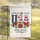 Distressed USA 250th Anniversary 1776-2026 Patriotic Daisies Faith Freedom American Heritage Garden Flag - 5
