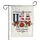Distressed USA 250th Anniversary 1776-2026 Patriotic Daisies Faith Freedom American Heritage Garden Flag - 3