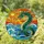 Majestic Sea Dragon Leviathan Sunset Ocean Waves Tiffany Glass Intricate Seascape Stained Glass Suncatcher - 1