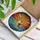 Sailboat Setting Sun Ocean Waves Layered Clouds Stained Glass Art - Tiffany Style Home Decor Stained Glass Suncatcher - 3