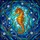 Seahorse Tiffany Stained Glass - Underwater Mosaic Jewel Tone Ocean Currents Stained Glass Suncatcher - 5