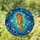 Seahorse Tiffany Stained Glass - Underwater Mosaic Jewel Tone Ocean Currents Stained Glass Suncatcher - 1