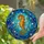 Seahorse Tiffany Stained Glass - Underwater Mosaic Jewel Tone Ocean Currents Stained Glass Suncatcher - 2