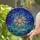 Compass Rose Twelve-Point Star Celestial Night Sky Ocean Waves Tiffany Jewel Tone Stained Glass Stained Glass Suncatcher - 2