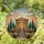 Classical Temple Stained Glass Art – Greek Roman Architecture Glowing Sunrise Sunset Sky Stained Glass Suncatcher - 1