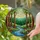 Forest River Blue Stream Brown Tree Toadstool Wildflower Hills Pine - Nature Lover Gift Stained Glass Suncatcher - 2