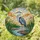 Great Blue Heron Marsh Grass Stained Glass Mosaic Tiffany Style - Abstract Sky Jewel Tones Stained Glass Suncatcher - 1