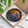 Macaw Stained Glass Desert Sunset Sunburst - Tiffany Saguaro Cactus Jewel Tones Stained Glass Suncatcher - 3