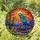 Macaw Stained Glass Desert Sunset Sunburst - Tiffany Saguaro Cactus Jewel Tones Stained Glass Suncatcher - 1