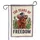 Highland Cow Cowboy Hat American Flag 250 Years Freedom Distressed Vintage Americana Garden Flag - 3