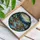Stained Glass River Rock Blue Flower Evergreen Forest Mountain Scenic Landscape Art Stained Glass Suncatcher - 3