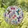 Intricate Vibrant Hummingbirds Floral Tiffany Stained Glass Style Jewel Tones Shimmering Mosaic Stained Glass Suncatcher - 1