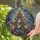 Tiffany Stained Glass Guitar Christmas Tree Mosaic Multi-Colored Lights Musical Gift Stained Glass Suncatcher - 2