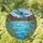 Blue Dragonfly Stained Glass Lake Cattails Mountains - Tiffany Style Nature Art Stained Glass Suncatcher - 1