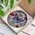 Blue Purple Butterfly Red Poppy Stained Glass Mosaic Tiffany Style Home Decor Gift Stained Glass Suncatcher - 3