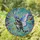 Raccoon Reading Book Butterfly Wings Stained Glass Tiffany Mosaic Celestial Decor Stained Glass Suncatcher - 1