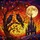 Black Ravens Gothic Castle Full Moon Stained Glass Gnarled Autumn Tree Branches Intricate Art Stained Glass Suncatcher - 5