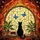 Black Cat Arched Window Tiffany Style Stained Glass Night Sky Stars Decor for Home Stained Glass Suncatcher - 5