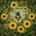 Detailed Honeybee Sunflower Foliage Tiffany Glass - Nature Lover Home Window Decor Gift Stained Glass Suncatcher - 5