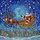 Santa Claus Sleigh Reindeer Team Colorful Gifts - Christmas Starry Night City Skyline Holiday Decor Stained Glass Suncatcher - 5
