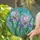 Intricate Iris Flowers Stained Glass Mosaic Tiffany Jewel Tone Floral Decor Gift Stained Glass Suncatcher - 2