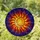 Stained Glass Crescent Moon Eclipsing Sun Cosmic Sky Radiant Tiffany Jewel Tones Stained Glass Suncatcher - 1