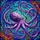 Purple Octopus Stained Glass Underwater Mosaic Art – Intricate Jewel Tones & Spiraling Tentacles Stained Glass Suncatcher - 5