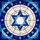 Jewish Star of David Tiffany Glass Art - Deep Blue Teal White Intricate Window Decor Stained Glass Suncatcher - 5