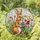 Brown Bunny Rabbit Easter Egg Stained Glass Tulips Mosaic Spring Window Decor for Her Stained Glass Suncatcher - 1