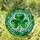 Glowing Translucent Stained Glass Shamrock - Green Mosaic Tiffany Style Window Art Stained Glass Suncatcher - 1