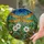 Dragonfly Tiffany Glass Flowers Foliage Mosaic Nature Art Amber Emerald Teal Blue Stained Glass Suncatcher - 2