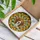 Beagle Mix Puppy White Daisy Wreath 'BUDDY' Stained Glass Tiffany Amber Yellow Geometric Stained Glass Suncatcher - 3