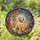 Golden Labrador Puppy Stained Glass Crescent Moon Luna - Celestial Mosaic Tiffany Style Gift Stained Glass Suncatcher - 1
