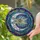 Iridescent Dragonfly Crescent Moon Starry Night Mosaic - Tiffany Glass Home Decor Stained Glass Suncatcher - 2