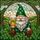 Stained Glass Gnome Beer Shamrock Design - Celtic Knot Tiffany Style Glass Art Gift Stained Glass Suncatcher - 5