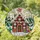 Gingerbread House Candy Cane Wreath Winter Wonderland Stained Glass - Christmas Gift Stained Glass Suncatcher - 1