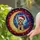 Yorkshire Terrier Santa Hat Moon Celestial Stained Glass - Christmas Holiday Gift for Dog Lovers Stained Glass Suncatcher - 2