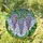 Detailed Tiffany Glass Wisteria Flowers - Violet Lavender Emerald Green Art Mosaic Stained Glass Suncatcher - 1