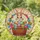 Jewel Tone Stained Glass Easter Bunny Basket with Eggs & Flowers - Spring Decor Stained Glass Suncatcher - 1