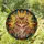 Fluffy Tabby Maine Coon Cat Stained Glass Art, Tiffany Style, Vesper Name & Wreath Stained Glass Suncatcher - 1