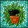 Black Cat Terracotta Pot Stained Glass Art - Tiffany Style Green Foliage Cat Lover Gift Stained Glass Suncatcher - 5