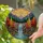 Orange Yellow Autumn Trees Waterfall River - Mountain Sun Tiffany Glass Decor Stained Glass Suncatcher - 2