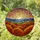 Radiant Sun Stained Glass, Autumn Trees, Mountain Mosaic, Colorful Window Decor Stained Glass Suncatcher - 1
