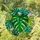 Monstera Deliciosa Stained Glass Mosaic Art – Vibrant Green Teal Tropical Window Decor Stained Glass Suncatcher - 1