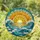 Golden Sun Ocean Waves Stained Glass Art - Fiery Sky Sunset & Turbulent Ocean Scene Stained Glass Suncatcher - 1