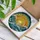 Golden Sun Ocean Waves Stained Glass Art - Fiery Sky Sunset & Turbulent Ocean Scene Stained Glass Suncatcher - 3
