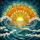 Golden Sun Ocean Waves Stained Glass Art - Fiery Sky Sunset & Turbulent Ocean Scene Stained Glass Suncatcher - 5