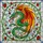 Majestic Green Dragon Stained Glass Decor - Glowing Jewel Tone Floral Mosaic Stained Glass Suncatcher - 5