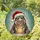 Glowing Baby Hippopotamus Santa Hat Stained Glass - Christmas Holiday Present Animal Art Stained Glass Suncatcher - 1