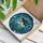 Tiffany Stained Glass Mermaid, Seashells & Starfish, Underwater Aquatic Mosaic Art Stained Glass Suncatcher - 3